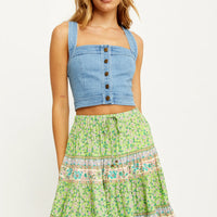 Phoenix Top Denim Blue
