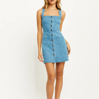 Phoenix Mini Dress Denim Blue