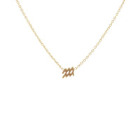 Petite Zodiac Choker Necklace Gold