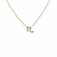 Petite Zodiac Choker Necklace Gold