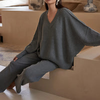 Vera Knit Sweater Dark Grey Marle