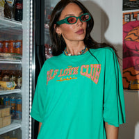 The Very Oversized Self Love Club Tee Green