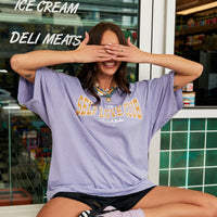 The Very Oversized Self Love Club Tee Purple