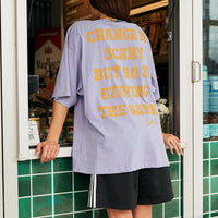 The Very Oversized Self Love Club Tee Purple