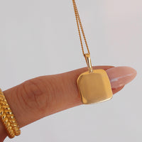 Tilt Engravable Necklace