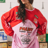 The Long Sleeve Mermaid Racing Tee Pink