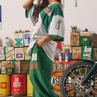The Very Oversized Mermaid Racing Tee Green