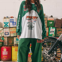 The Long Sleeve Mermaid Racing Tee Green