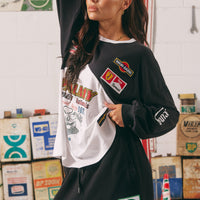 The Long Sleeve Mermaid Racing Tee Black