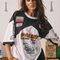 The Very Oversized Mermaid Racing Tee Black