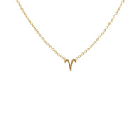 Petite Zodiac Choker Necklace Gold