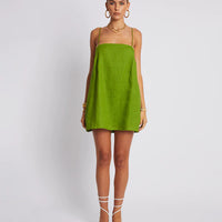 MINI SHIFT DRESS - OLIVE