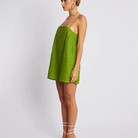 MINI SHIFT DRESS - OLIVE