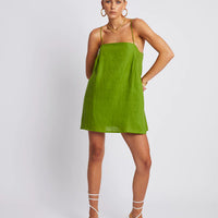 MINI SHIFT DRESS - OLIVE