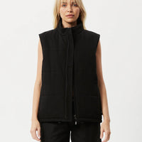 MIDNIGHT PUFFER VEST BLACK