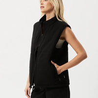 MIDNIGHT PUFFER VEST BLACK