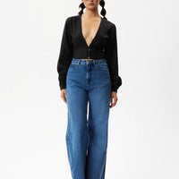 LILO LONG SLEEVE BUTTON UP TOP