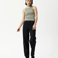 LYDIA HEMP RIBBED SINGLET OLIVE