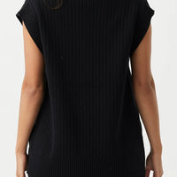 Vera Organic Knit Vest Black