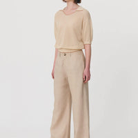 Carlotta Wide Leg Linen Pant