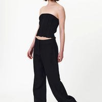 Caspian Linen Pants Noir