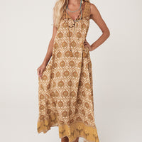 Chateau Maxi Sundress Champagne