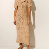 Clementine Collared Midi Dress