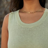 Brie Linen Knit Dress Aloe