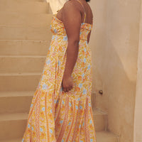 Enchanted Wood Strappy Maxi Dress Dandelion