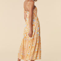 Enchanted Wood Strappy Maxi Dress Dandelion