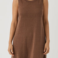 Brie Shift Dress in Chocolate