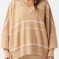 Vera Organic Knit Honey Stripe