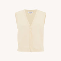 Goldie Knit Vest Creame