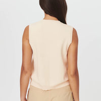 Goldie Knit Vest Creame
