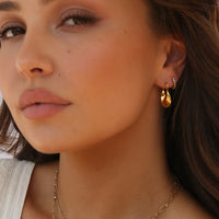 Lane Hoop Earrings Gold
