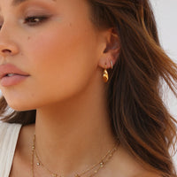 Lane Hoop Earrings Gold