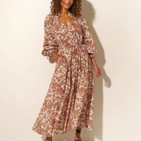 Milano Maxi Dress Walnut