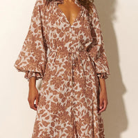 Milano Maxi Dress Walnut