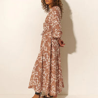 Milano Maxi Dress Walnut