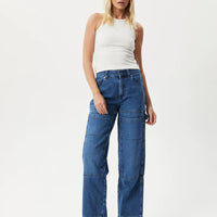 LYDIA HEMP RIBBED SINGLET OFF WHITE