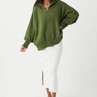 London Zip Sweater Caper