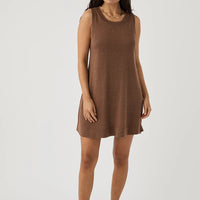 Brie Shift Dress in Chocolate
