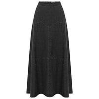 Paloma Denim Midi Skirt Washed Black