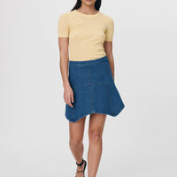 Paloma Organic Mini Skirt Classic Denim