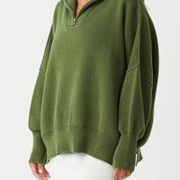 London Zip Sweater Caper