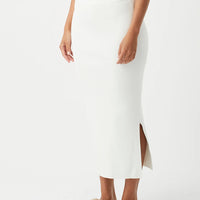 Harper Organic Knit Skirt Cream