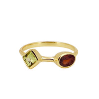 Soma Ring Peridot | Garnet