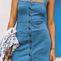 Phoenix Mini Dress Denim Blue