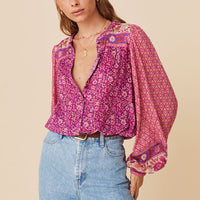 Sienna Blouse Fuchsia