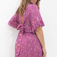 Sienna Cropped Blouse Fuchsia